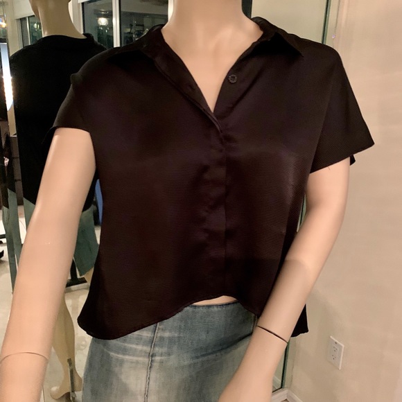 ⭐️Patricia Luca High low button up short sleeve - Picture 11 of 14